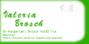 valeria brosch business card